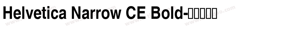 Helvetica Narrow CE Bold字体转换